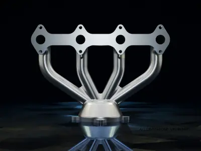 Exhaust Manifold- High-Quality 3D Model 3D print model