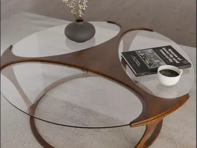 Coffee-table Low-poly 3D model