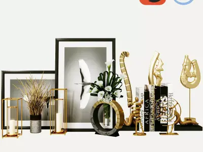 decorative set 01 3D model 30
