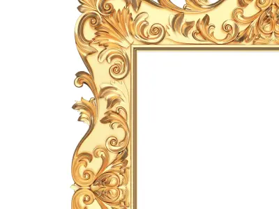 Classic Frame 01 Low-poly 3D model
