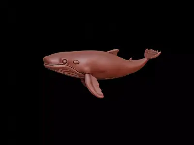 Whale Animal Sculpture 3D print model get
