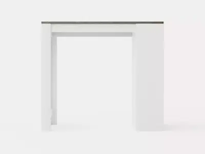 Garlyn Barbord 115 Cm Gray White Low-poly 3D model