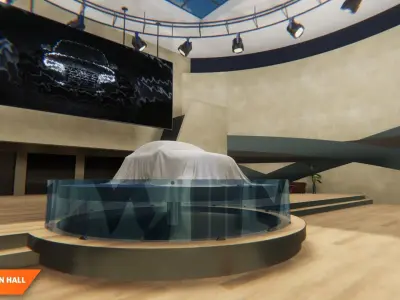 Exhibition hall - showroom 3D model