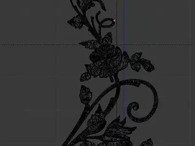 Classic decor ornament v-3D model 56 3D model