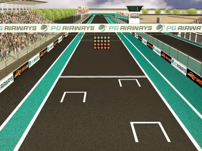 Motorsport track 3D model