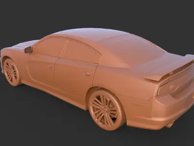 Dodge Charger 2011 3D print model