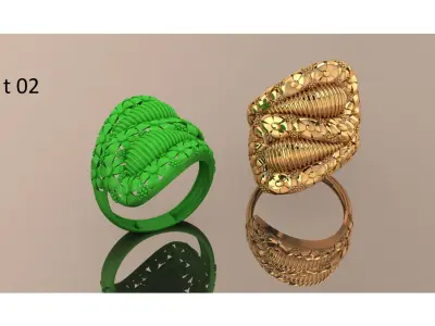 36 Ladies Rings 3D print model