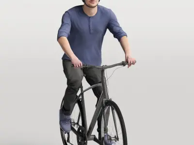 Humano Biking Man 0819 3D model