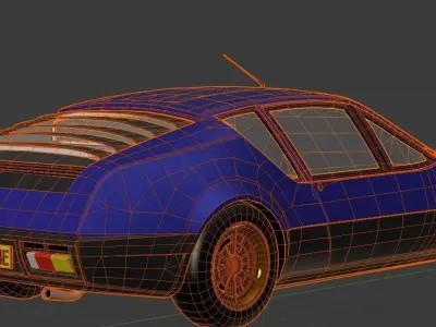 1977 Renault Alpine A310  Low-poly 3D model