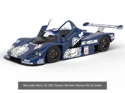 Pack Mercedes-Benz Sauber C9 1987 HQ interior