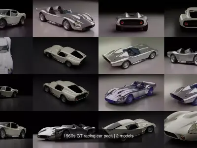 1960s GT racing car pack