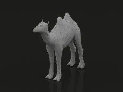 Camel Low Poly Low-poly 3D model