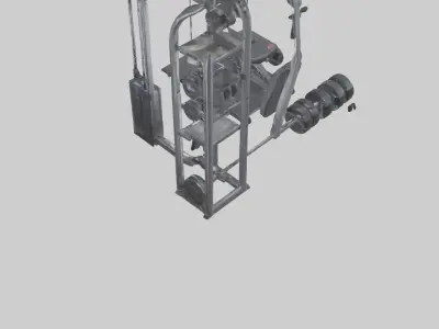 Personal Gym Low-poly 3D model
