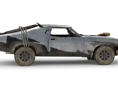 Speed Demon 3D Model Futuristic Hypercar Design Low-poly 3D model