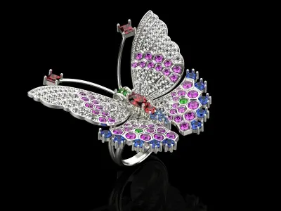 Butterfly Ring 118 3D model