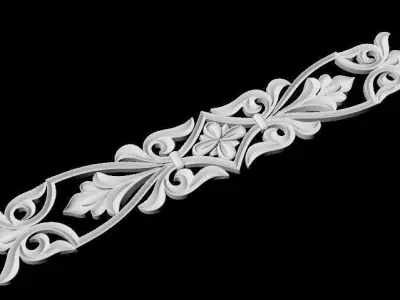 Central decor ornament for furniture 3D model 618