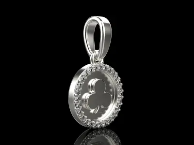 Card Clubs pendant model 610 3D print model