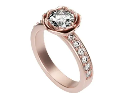 Rose Ring Free 3D print model