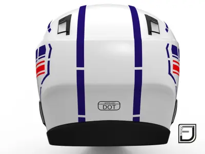 White Helmet H06 3D model