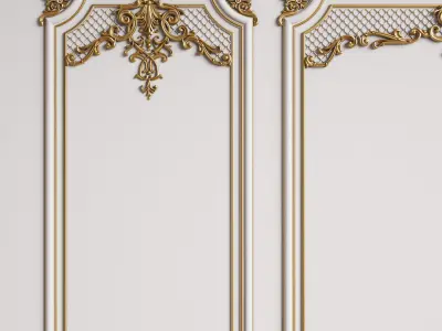 Classic Interior Decor 4 3D model