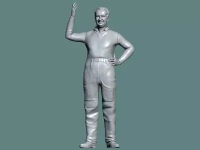 ALBERTO ASCARI FORMULA 1 3D print model