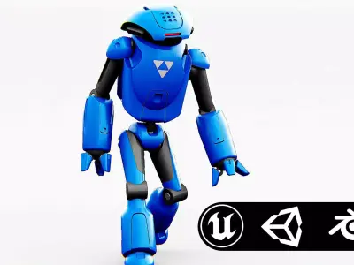 UTILITY BOT SOPHIE Rigged for Unreal Engine - Unity - MIXAMO  3D model