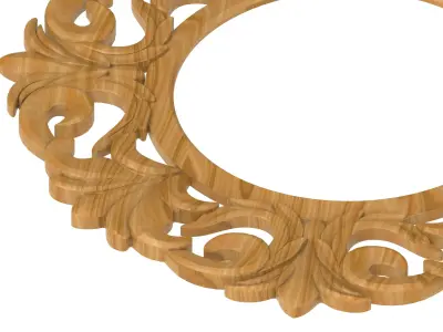 Carved picture frame STL 3D model 95