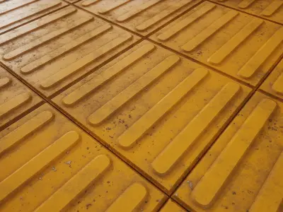 Tactile Pavement Material Free 3D model