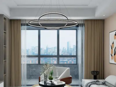 Restaurant decoration Modern Home villa 3D model