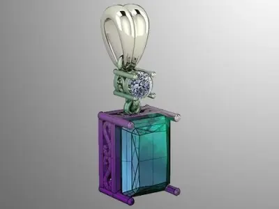 Pendant 58 3D print model