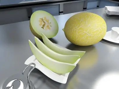 Melon High Res Textures 3D model