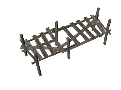 Old dock 3D model purchase