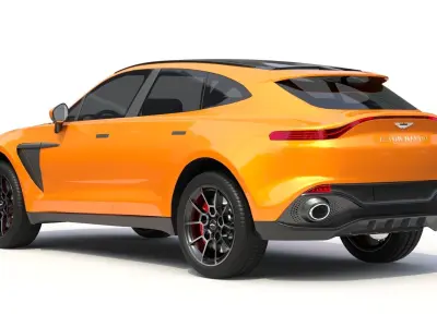 Aston Martin DBX Golden Saffron 3D model
