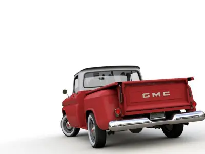 GMC PICKUP TRUCK STEPSIDE 1964 3D model