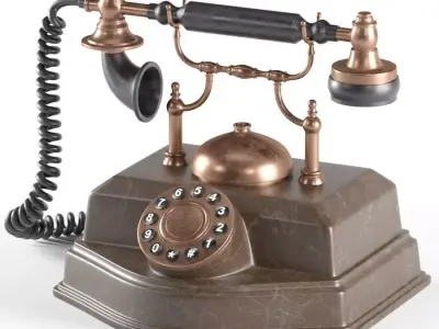 Antique Telephone 3D model