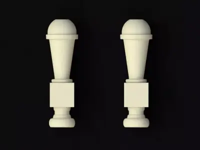 baluster door knob Free 3D model