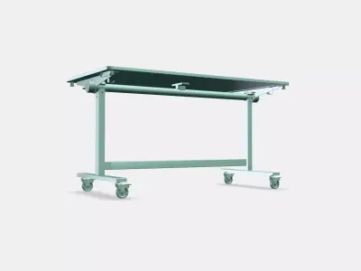 MITTZON Foldable table with castors 1 Low-poly 3D model