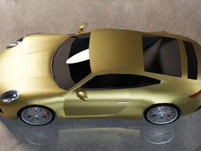 Porsche 911 8th gen Low-poly 3D model