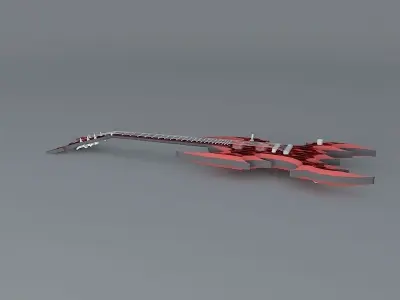 Inferno guitar Free 3D model