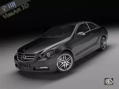 Mercedes Benz E coupe 2010 3D model