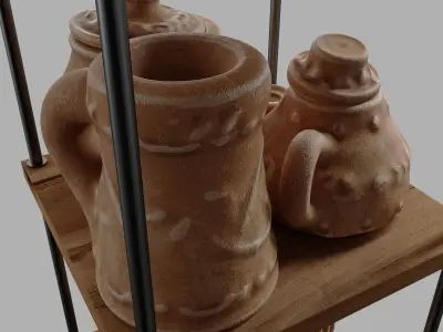 Dishes clay n24 3D model