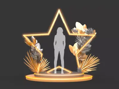 Empty Frame Back - Photocall 3 3D model