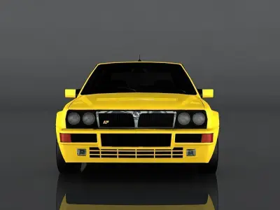 Lancia Delta 1992  Low-poly 3D model