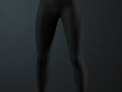 Black Leggings 4K Unreal Engine 3D model