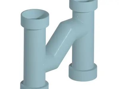 Exquisite PVC Fitting 3D print model