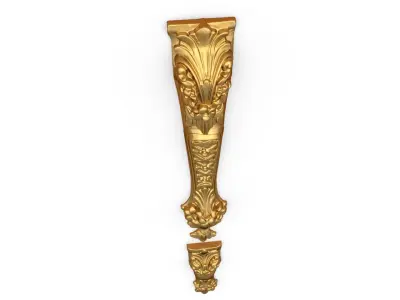 Classic carved decor ornament 387 3D model