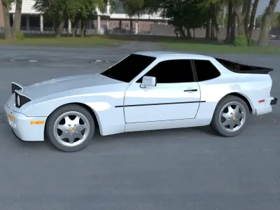 Porsche 944 S2 HDRI 3D model