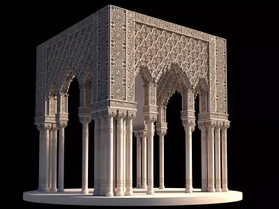 alhambra granada pavilion  3D model