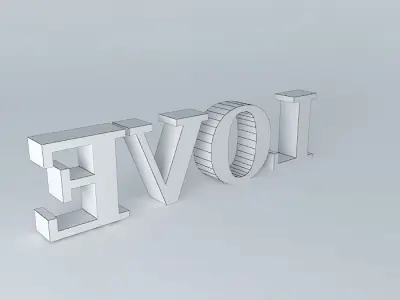 escultura LOVE LOVE sculpture Free 3D model