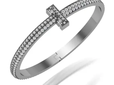 Tiffany Diamond Bracelets 3D print model